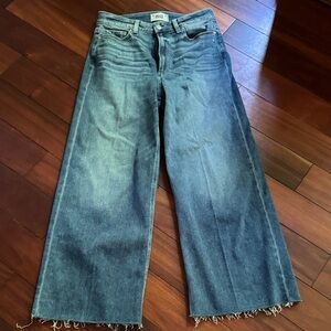 PAIGE Wide Leg Flare Jeans in Blue